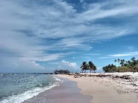 Playa caribeña en la República Dominicana
